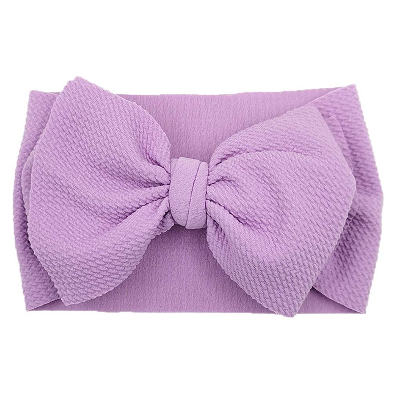 KIDOCHEESE Big Bows Baby Girl Headbands with Bows Elastics Nylon Hairbands Oversized Head Wraps Large Hair Bow Hair Accessories for Baby Girls Newborn Infant Toddlers Kids - Image 4